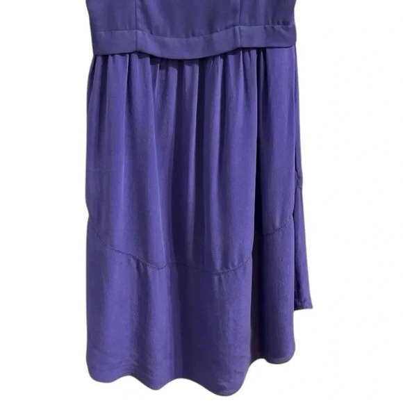 ARITZIA Wilfred Vignette Silk Skirt Dress Sleeveless V-Neck Dress, Size 0 - Picture 4 of 6